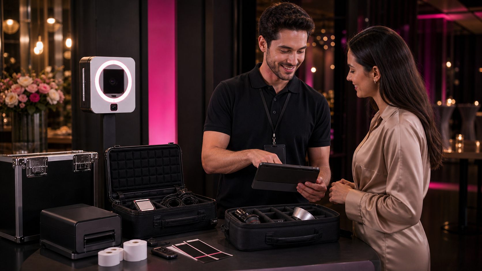 Auslieferung und Übergabe nach dem Fotobox Event